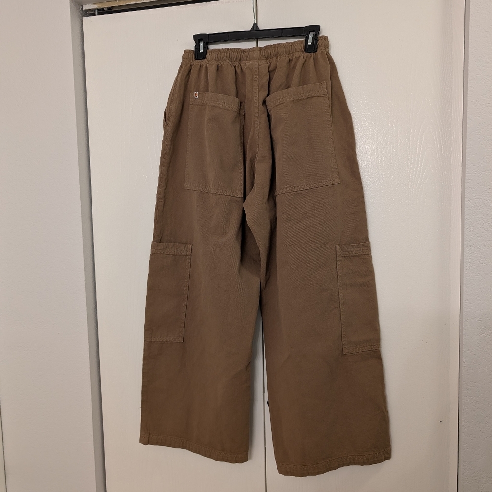 Big Bud Press Wide Leg Cargo Pants in Brown - Picture 5 of 15